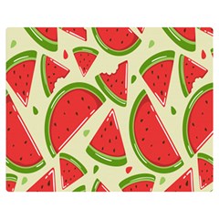 Cute Watermelon Seamless Pattern Premium Plush Fleece Blanket (Medium)