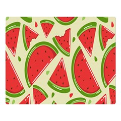 Cute Watermelon Seamless Pattern Premium Plush Fleece Blanket (Large)