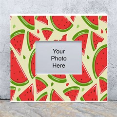 Cute Watermelon Seamless Pattern White Wall Photo Frame 5  x 7 