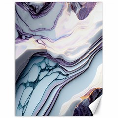 Marble Abstract White Pink Dark Canvas 18  X 24  by Grandong