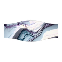 Marble Abstract White Pink Dark Stretchable Headband by Grandong