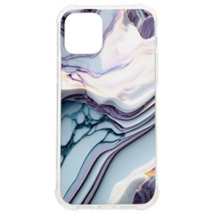 Marble Abstract White Pink Dark Iphone 12/12 Pro Tpu Uv Print Case by Grandong