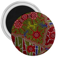 Authentic Aboriginal Art - Connections 3  Magnets by hogartharts