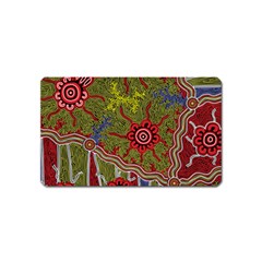 Authentic Aboriginal Art - Connections Magnet (name Card) by hogartharts