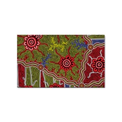 Authentic Aboriginal Art - Connections Sticker Rectangular (100 Pack) by hogartharts