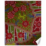 Authentic Aboriginal Art - Connections Canvas 16  x 20  15.75 x19.29  Canvas - 1