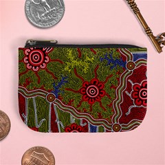 Authentic Aboriginal Art - Connections Mini Coin Purse by hogartharts