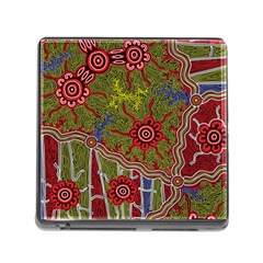 Authentic Aboriginal Art - Connections Memory Card Reader (square 5 Slot) by hogartharts