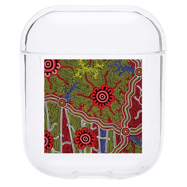 Authentic Aboriginal Art - Connections Hard PC AirPods 1/2 Case