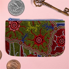 Authentic Aboriginal Art - Connections Large Coin Purse by hogartharts