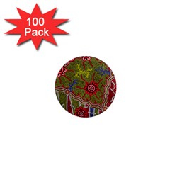 Authentic Aboriginal Art - Connections 1  Mini Magnets (100 Pack) 