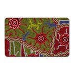 Authentic Aboriginal Art - Connections Magnet (Rectangular) Front