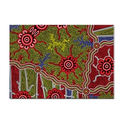 Authentic Aboriginal Art - Connections Sticker A4 (100 Pack) by hogartharts