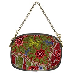 Authentic Aboriginal Art - Connections Chain Purse (two Sides) by hogartharts