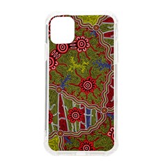 Authentic Aboriginal Art - Connections Iphone 11 Tpu Uv Print Case by hogartharts