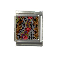 Authentic Aboriginal Art - Gathering Italian Charm (13mm) by hogartharts