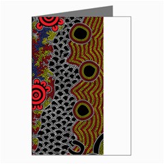 Authentic Aboriginal Art - Gathering Greeting Cards (pkg Of 8) by hogartharts