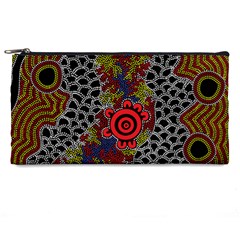 Authentic Aboriginal Art - Gathering Pencil Case by hogartharts