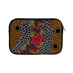 Authentic Aboriginal Art - Gathering Apple Ipad Mini Zipper Cases by hogartharts