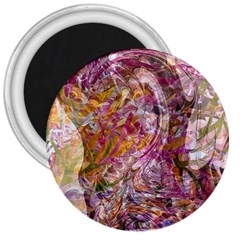 Abstract Pink Blend 3  Magnets by kaleidomarblingart