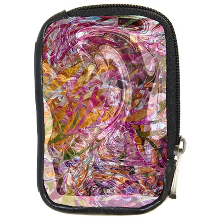 Abstract pink blend Compact Camera Leather Case