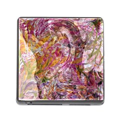 Abstract Pink Blend Memory Card Reader (square 5 Slot) by kaleidomarblingart