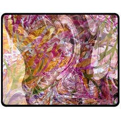 Abstract Pink Blend Fleece Blanket (medium) by kaleidomarblingart