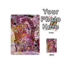 Abstract Pink Blend Playing Cards 54 Designs (mini) by kaleidomarblingart