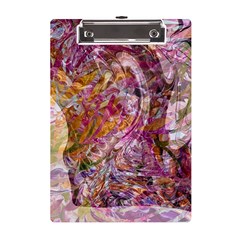 Abstract Pink Blend A5 Acrylic Clipboard by kaleidomarblingart