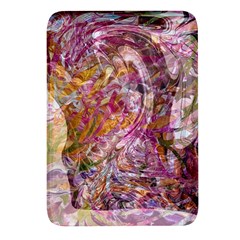 Abstract Pink Blend Rectangular Glass Fridge Magnet (4 Pack) by kaleidomarblingart