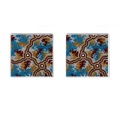 Authentic Aboriginal Art - Wetland Dreaming Cufflinks (square) by hogartharts