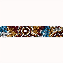 Authentic Aboriginal Art - Wetland Dreaming Small Bar Mat by hogartharts