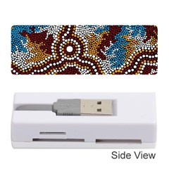 Authentic Aboriginal Art - Wetland Dreaming Memory Card Reader (stick) by hogartharts