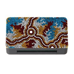 Authentic Aboriginal Art - Wetland Dreaming Memory Card Reader With Cf by hogartharts