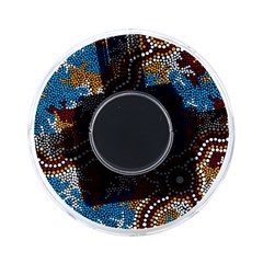 Authentic Aboriginal Art - Wetland Dreaming On-the-go Memory Card Reader by hogartharts