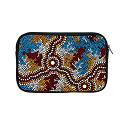 Authentic Aboriginal Art - Wetland Dreaming Apple Macbook Pro 13  Zipper Case by hogartharts