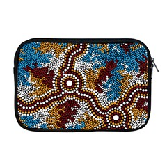 Authentic Aboriginal Art - Wetland Dreaming Apple Macbook Pro 17  Zipper Case by hogartharts