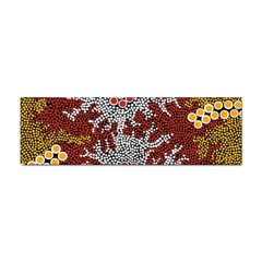 Authentic Aboriginal Art - Bushland Dreaming Sticker (bumper) by hogartharts