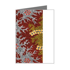 Authentic Aboriginal Art - Bushland Dreaming Mini Greeting Card by hogartharts