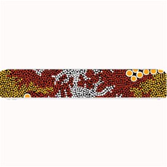 Authentic Aboriginal Art - Bushland Dreaming Small Bar Mat by hogartharts