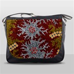 Authentic Aboriginal Art - Bushland Dreaming Messenger Bag Front