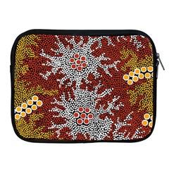 Authentic Aboriginal Art - Bushland Dreaming Apple Ipad 2/3/4 Zipper Cases by hogartharts