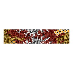 Authentic Aboriginal Art - Bushland Dreaming Velvet Scrunchie by hogartharts