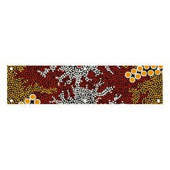 Authentic Aboriginal Art - Bushland Dreaming Banner And Sign 4  X 1  by hogartharts