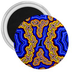 Authentic Aboriginal Art - Emu Dreaming 3  Magnets by hogartharts