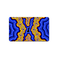 Authentic Aboriginal Art - Emu Dreaming Magnet (name Card) by hogartharts