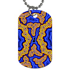 Authentic Aboriginal Art - Emu Dreaming Dog Tag (one Side) by hogartharts