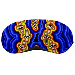 Authentic Aboriginal Art - Emu Dreaming Sleep Mask by hogartharts