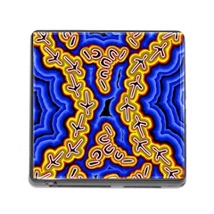 Authentic Aboriginal Art - Emu Dreaming Memory Card Reader (square 5 Slot) by hogartharts