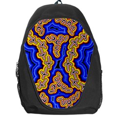 Authentic Aboriginal Art - Emu Dreaming Backpack Bag by hogartharts